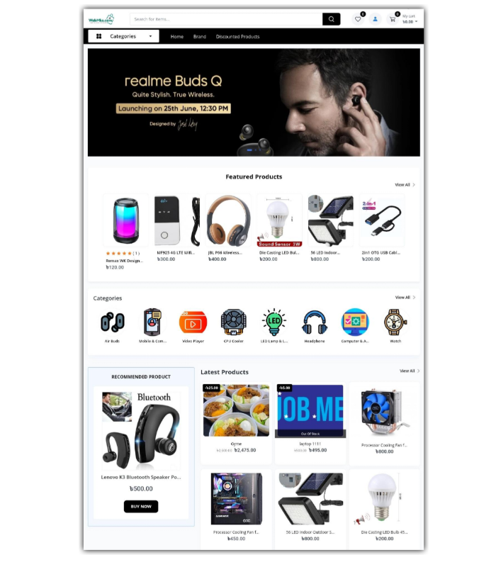 Faster E-commerce website design