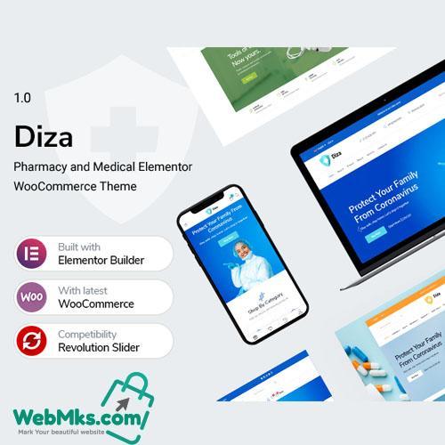 Diza – Pharmacy Store Elementor WooCommerce Theme