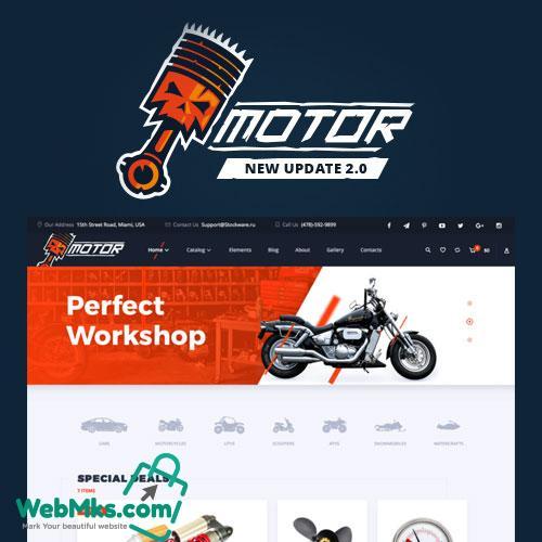 Motor – Vehicles Parts – Equipments and Accessories WooCommerce Store