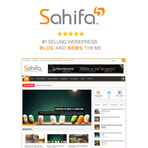 Sahifa – WordPress News, Magazine, and Blog Theme